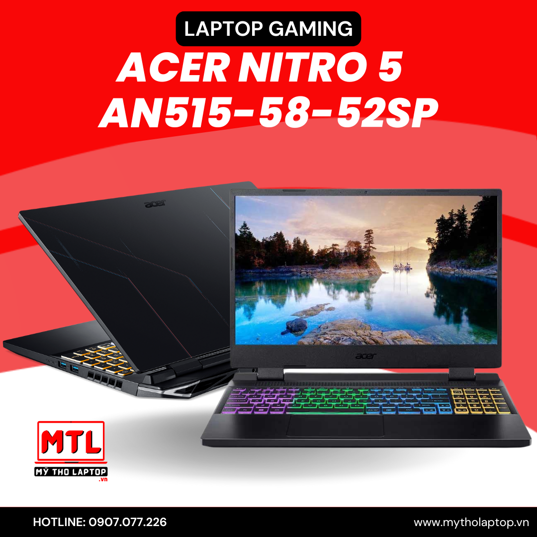 Acer Nitro 5  AN515-58-52SP i5 12500H | 16GB | 512GB | RTX 3050 4GB | 15.6′ FHD 144Hz