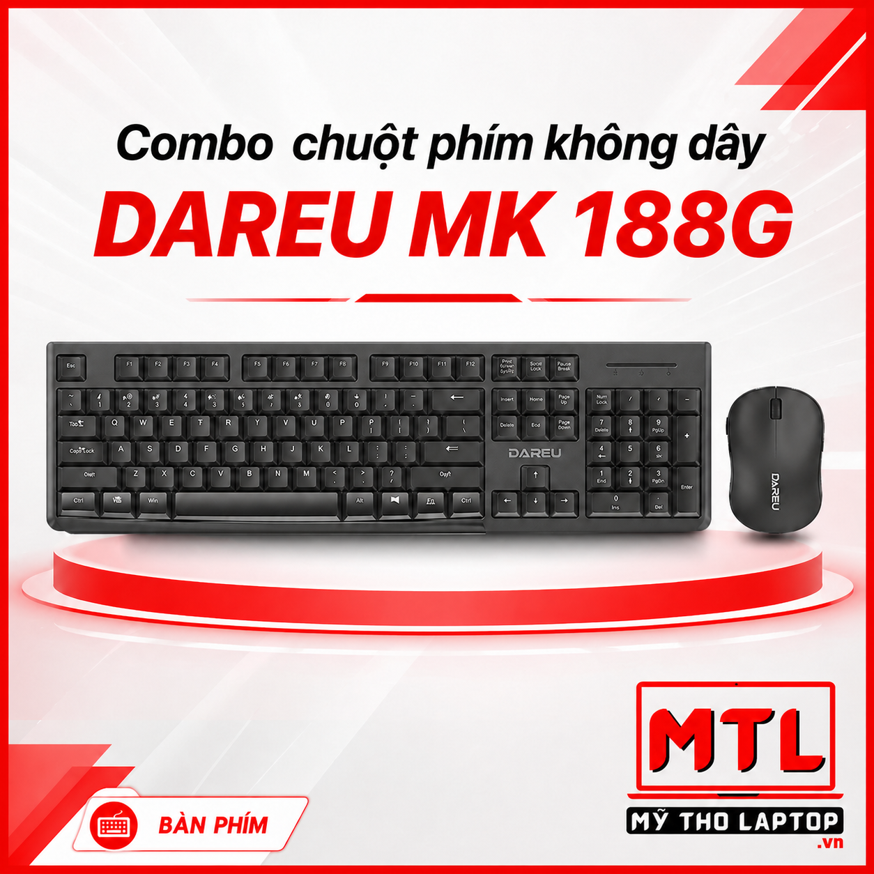 Bộ phím chuột không dây DAREU MK188G