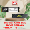 SSD AGI AI818 512G NVME GEN4x4