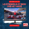 Màn hình Gaming phẳng LG 27GR93U-B 27 inch UHD 4K (3840×2160) IPS 144Hz 1ms AMD FreeSync