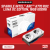 SPARKLE Intel® Arc™ A770 ROC LUNA OC Edition 16GB GDDR6