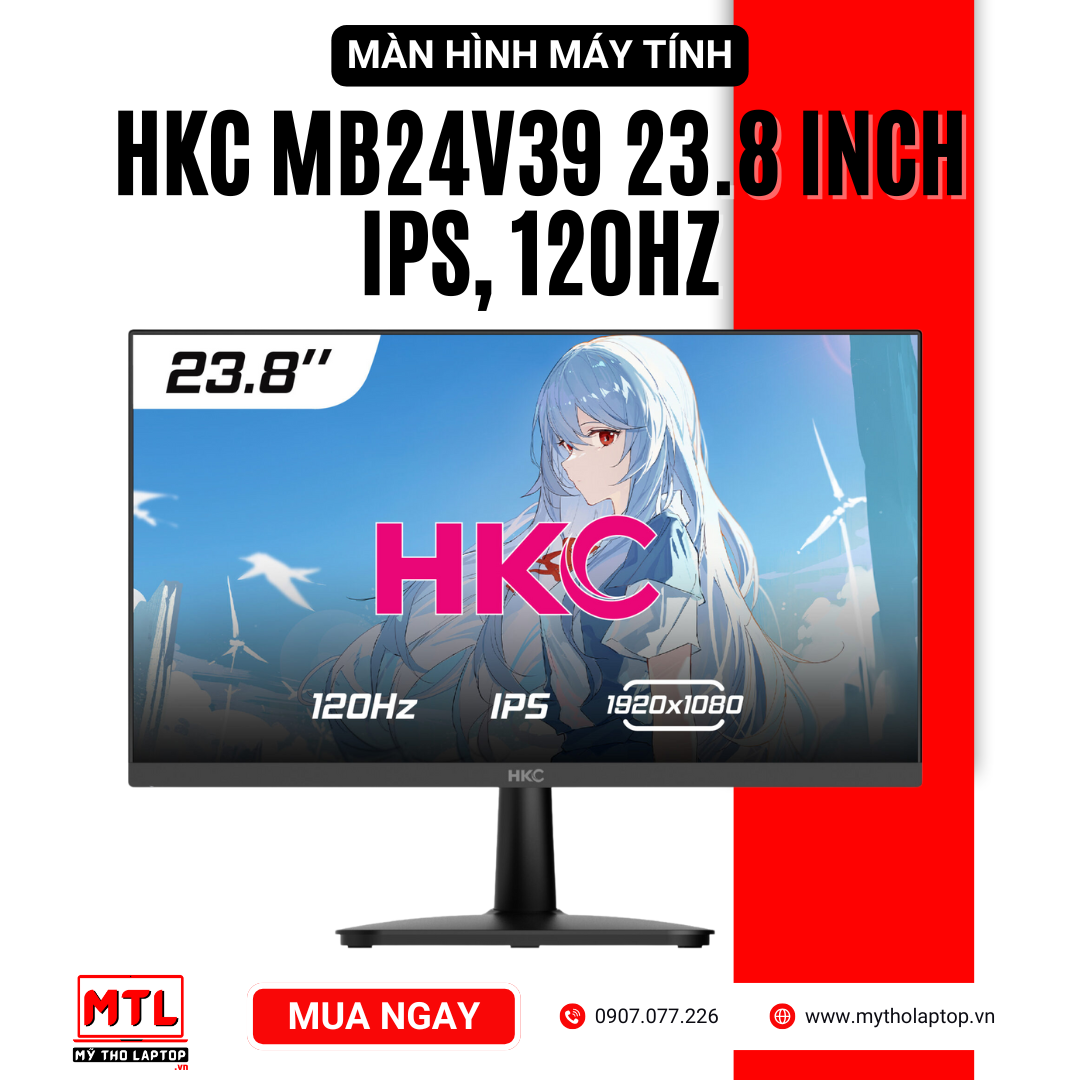 Màn hình văn phòng HKC MB24V39 23.8 inch, IPS, 120Hz