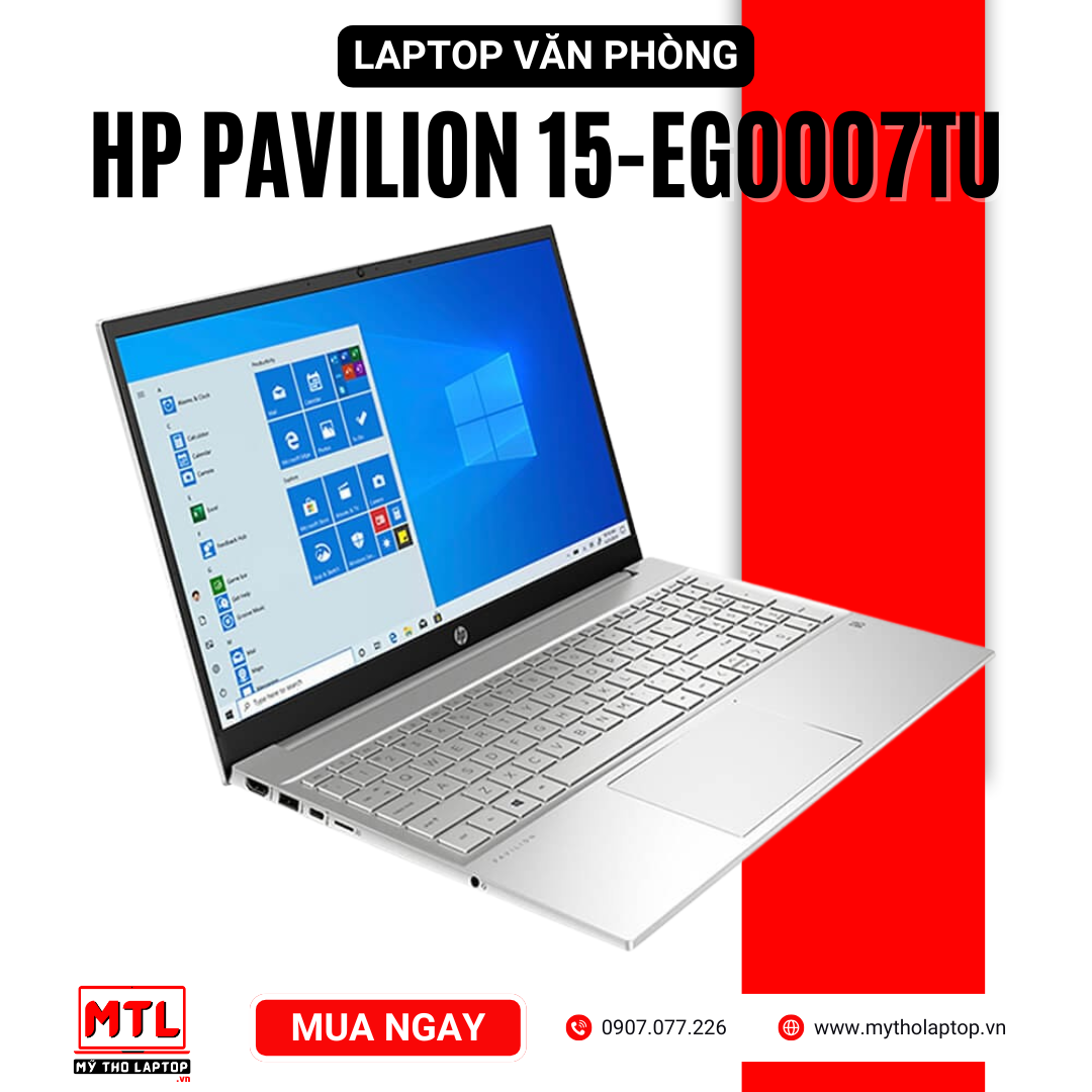 HP Pavilion 15-eg0007TU | Core i3 1125G4 | Ram 8GB | SSD 256 GB | 15,6 FHD