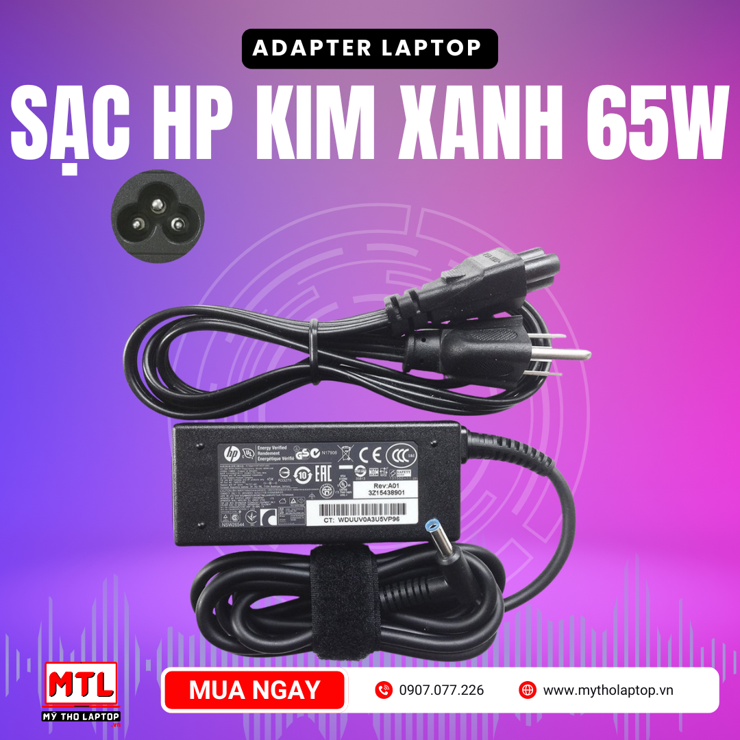 Sạc HP 65W chân kim nhỏ