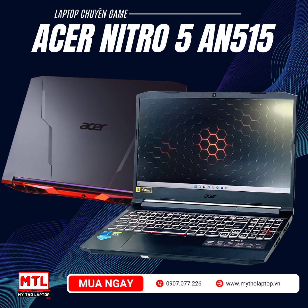 [Likenew 98%] Acer Nitro 5 AN515 | Core i5 11400H | Ram 16GB | SSD 512GB | GTX 1650 | 15.6 inch FHD 144Hz