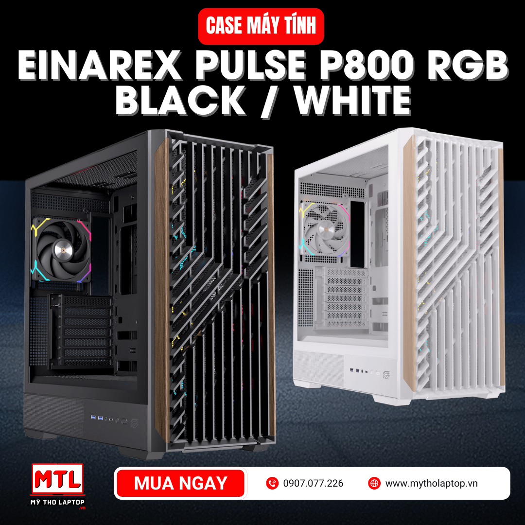 Case EINAREX PULSE P800 RGB Black / White