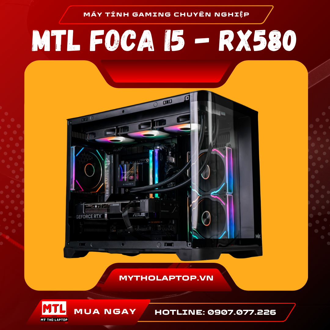 MTL FOCA I5_RX580 | TUF B760 | Core i5 14400F | Ram 16GB | SSD 512GB | RX580 8GB