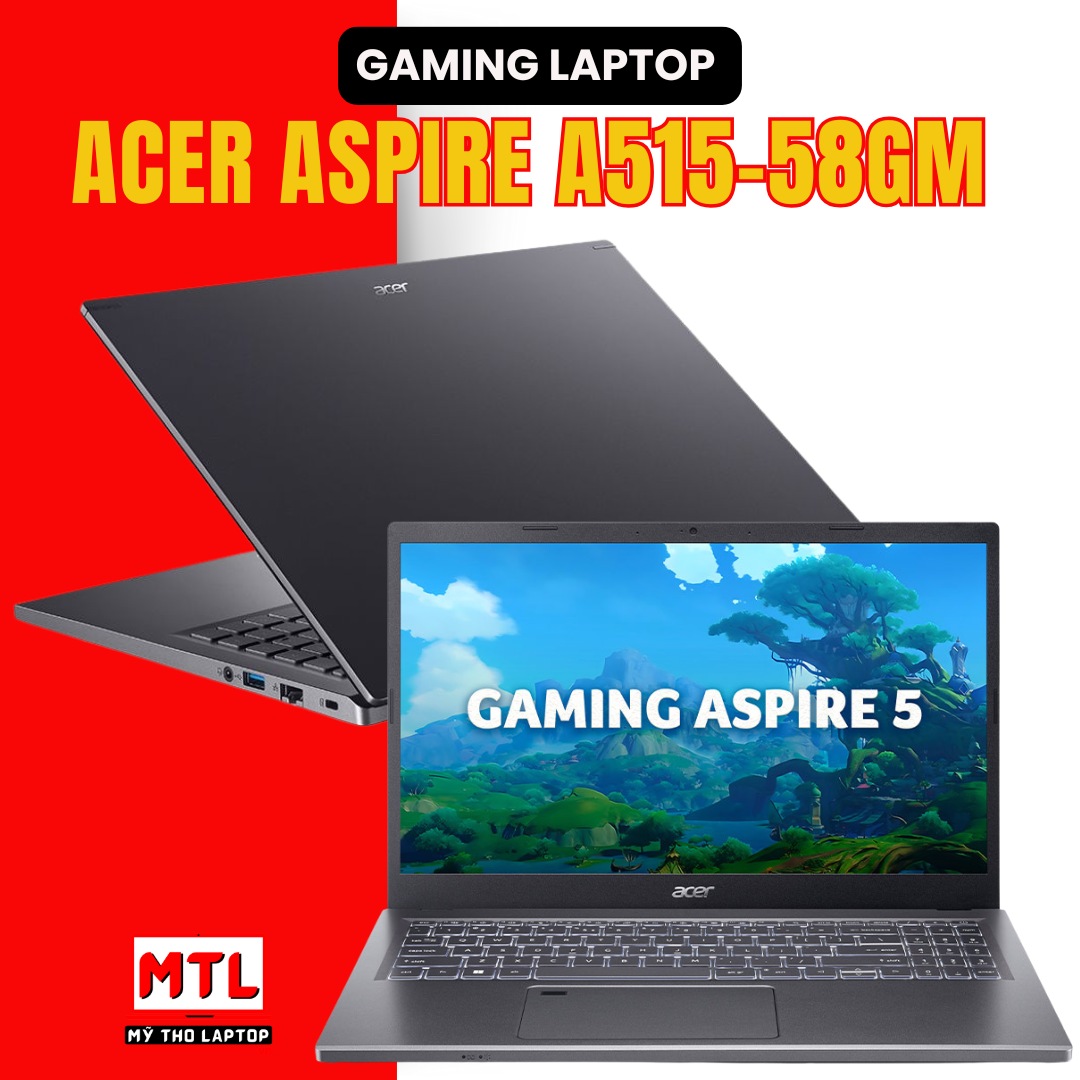 Acer Aspire A515-58GM | Core i5 13420H | Ram 8GB | SSD 512GB | RTX 2050 4GB | 15.6 FHD
