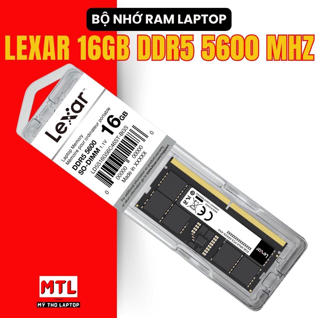 Ram Laptop Lexar 16GB SO-DIMM DDR5 Bus 5600 Mhz
