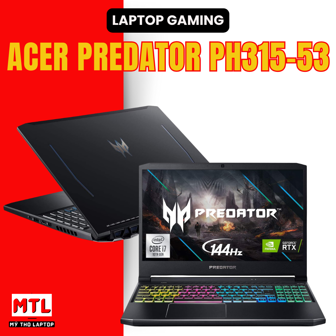 Acer Predator PH315-53 | Core i7 10750H | Ram 16GB | SSD 512GB | Nvidia RTX 2060 6GB | 15.6 FHD 144Hz