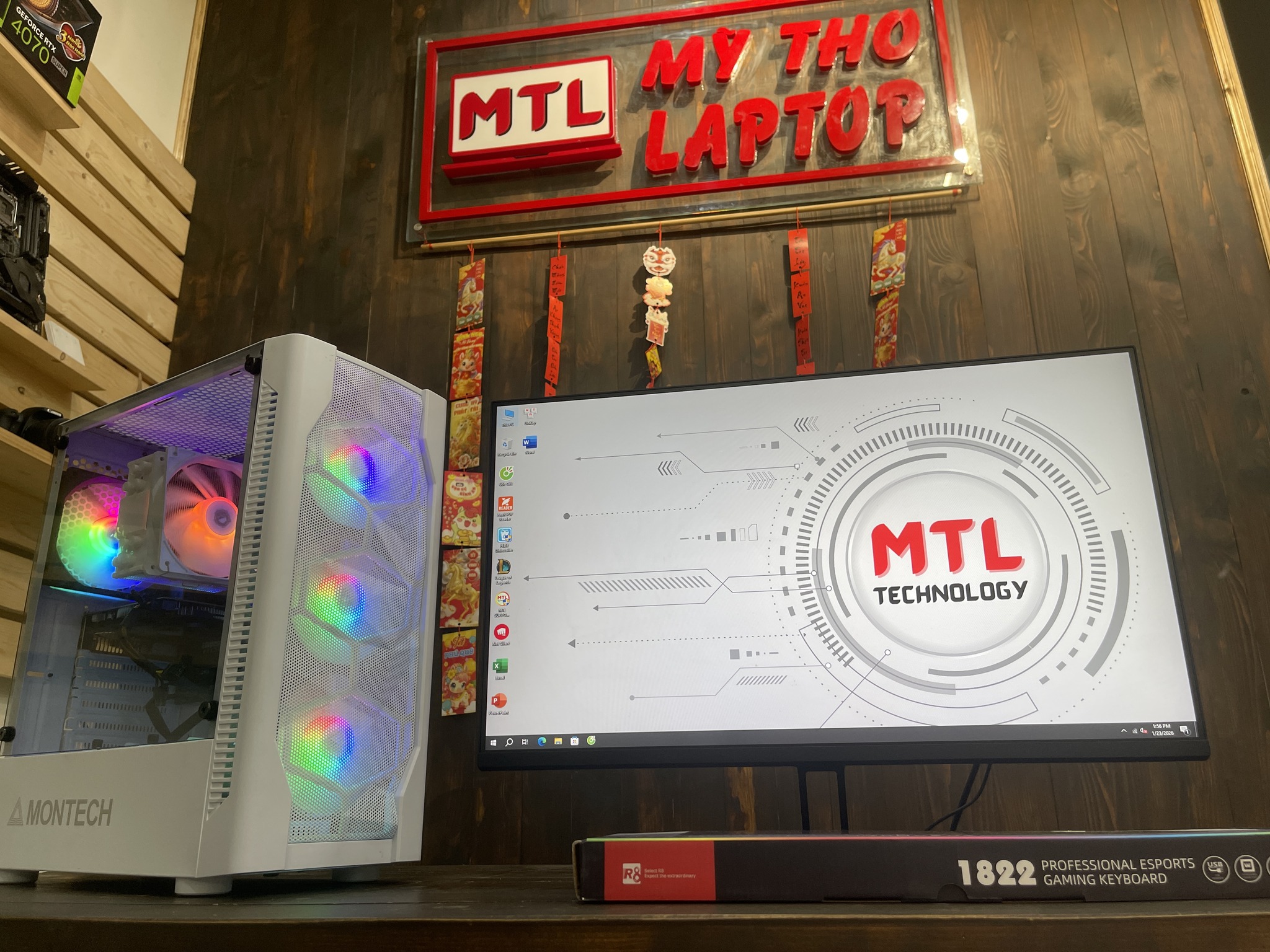 Full bộ Gaming | Intel Core i3 9100F | Ram 16GB | SSD 256GB | Nvidia GTX 750Ti 2GB | Màn hình 27 inch | Chuột phím (Sao chép)