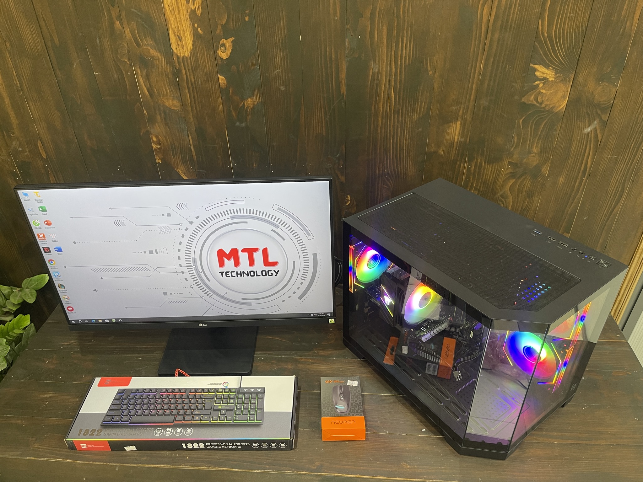 Full bộ Gaming | Intel Core i5 9400F | Ram 16GB | SSD 256GB | HDD 500GB | AMD RX 580 8 GB | Màn hình LG 27 inch | Chuột phím - Ảnh 5
