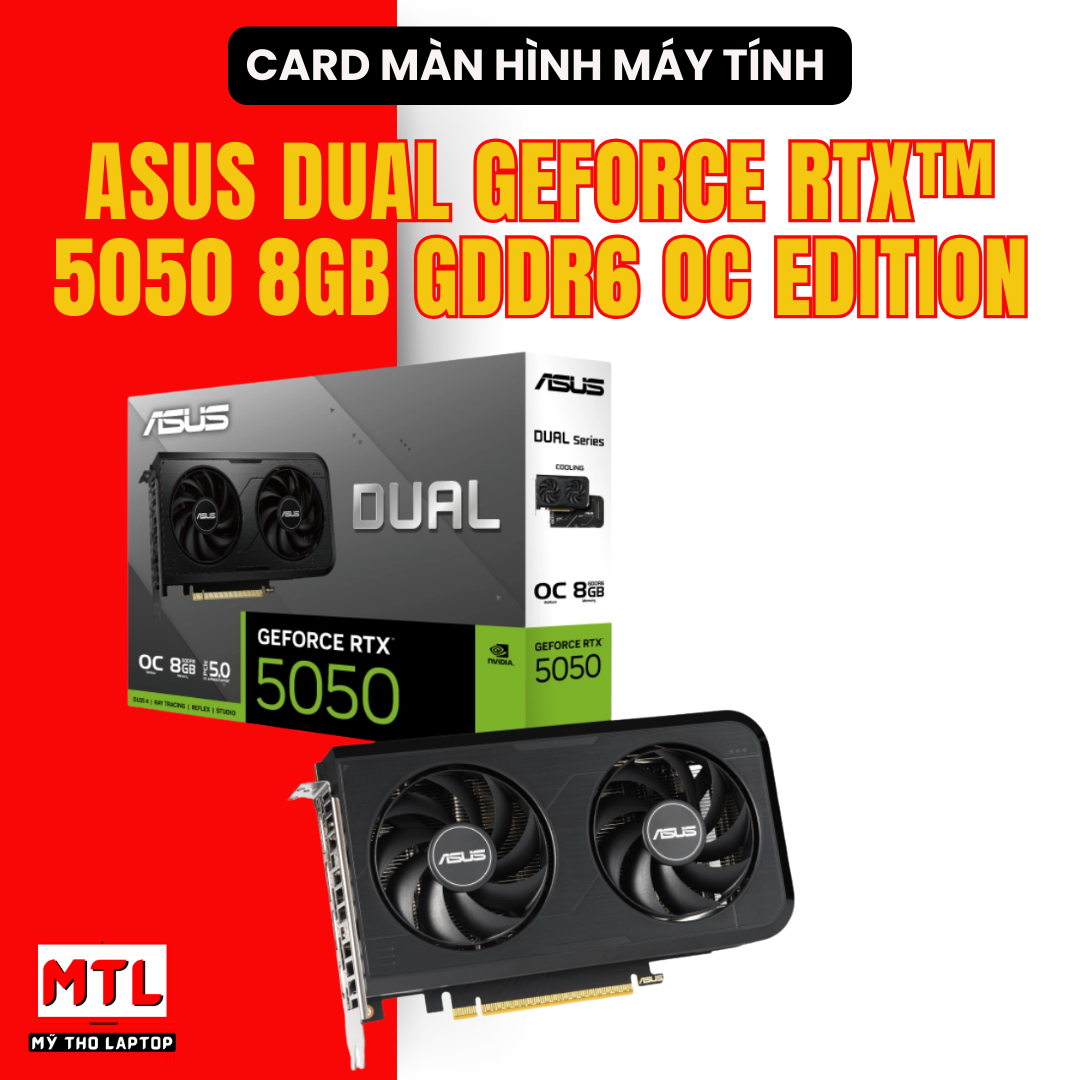 ASUS Dual GeForce RTX™ 5050 8GB GDDR6 OC Edition