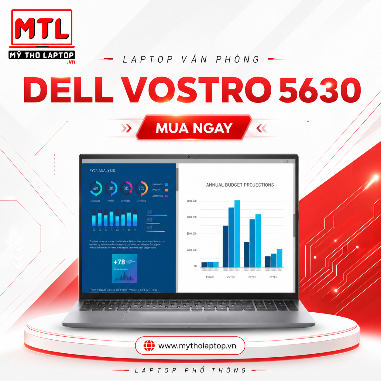 Dell Vostro 16 5630 | Core i5 1340P | Ram 16GB | SSD 500 GB | Intel Iris Xe Graphics | 16.0 inch FHD+
