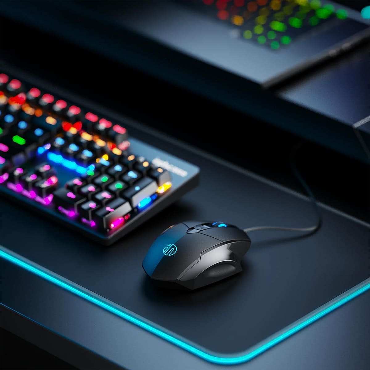 Alternative view of Chuột máy tính có dây INPHIC W1S Đen