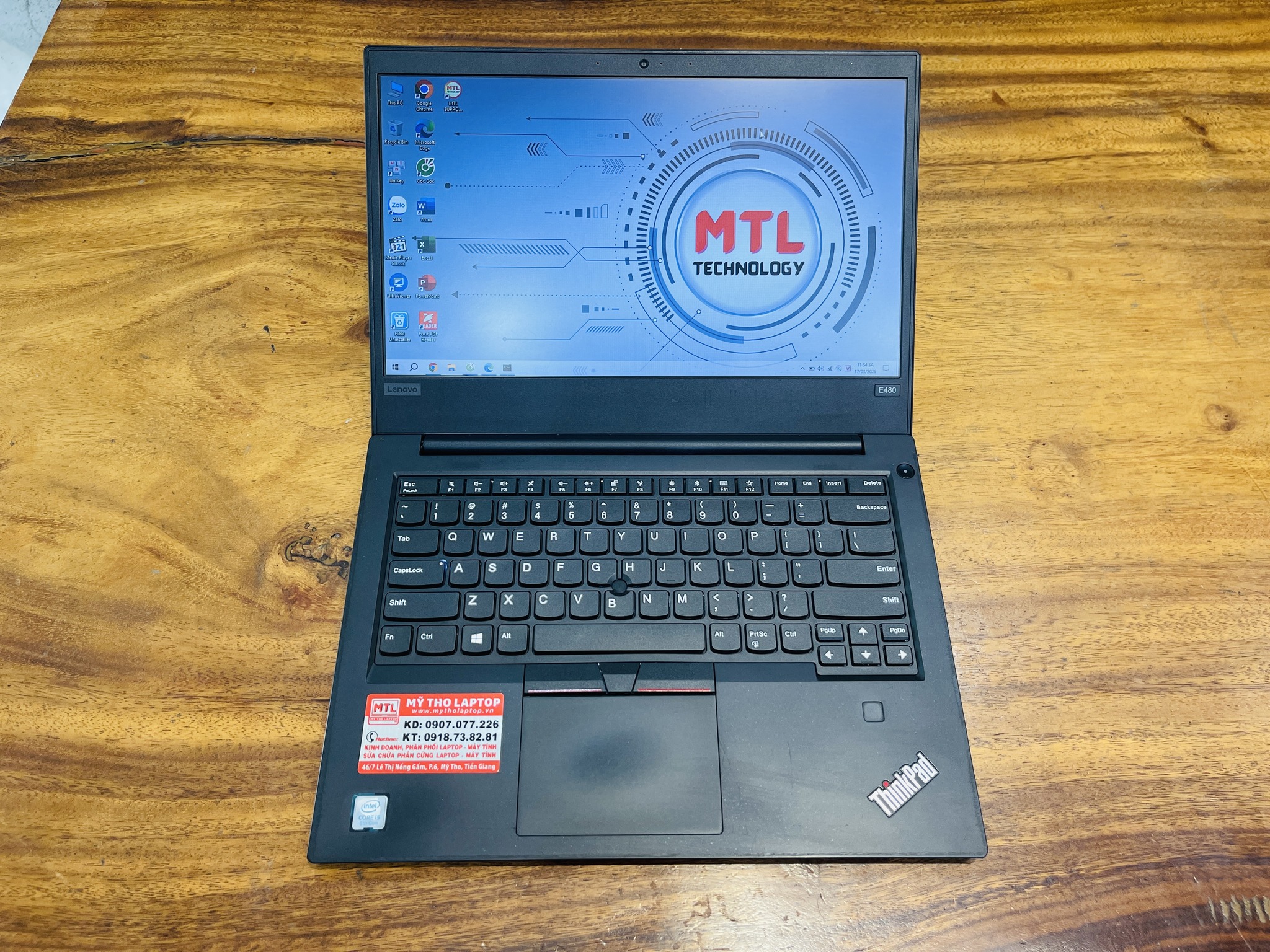 Alternative view of Lenovo Thinkpad E480 | Core i5 8250U | Ram 8GB | SSD 256GB | 14 HD