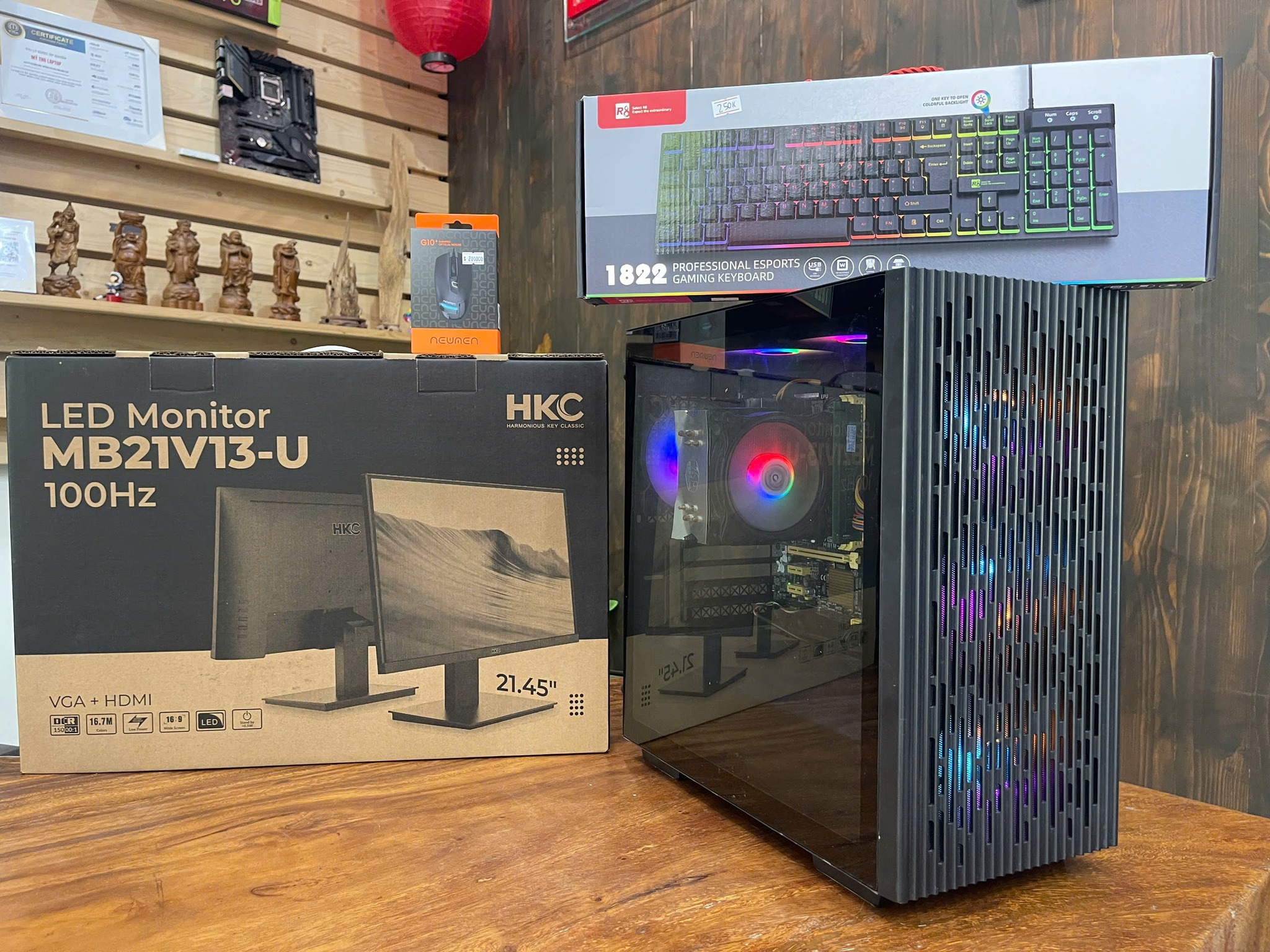 Alternative view of Full bộ Gaming | Intel Core i5 4460 | Ram 16GB | SSD 256GB | Nvidia GTX 1050 2 GB | Màn hình 22 inch | Chuột phím