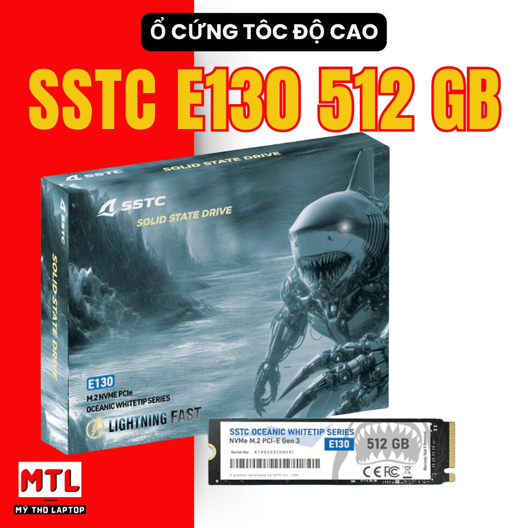 Ổ cứng SSD SSTC E130 512GB | PCIe Gen3 x4 NVMe, M.2 2280 (E130-512GB)
