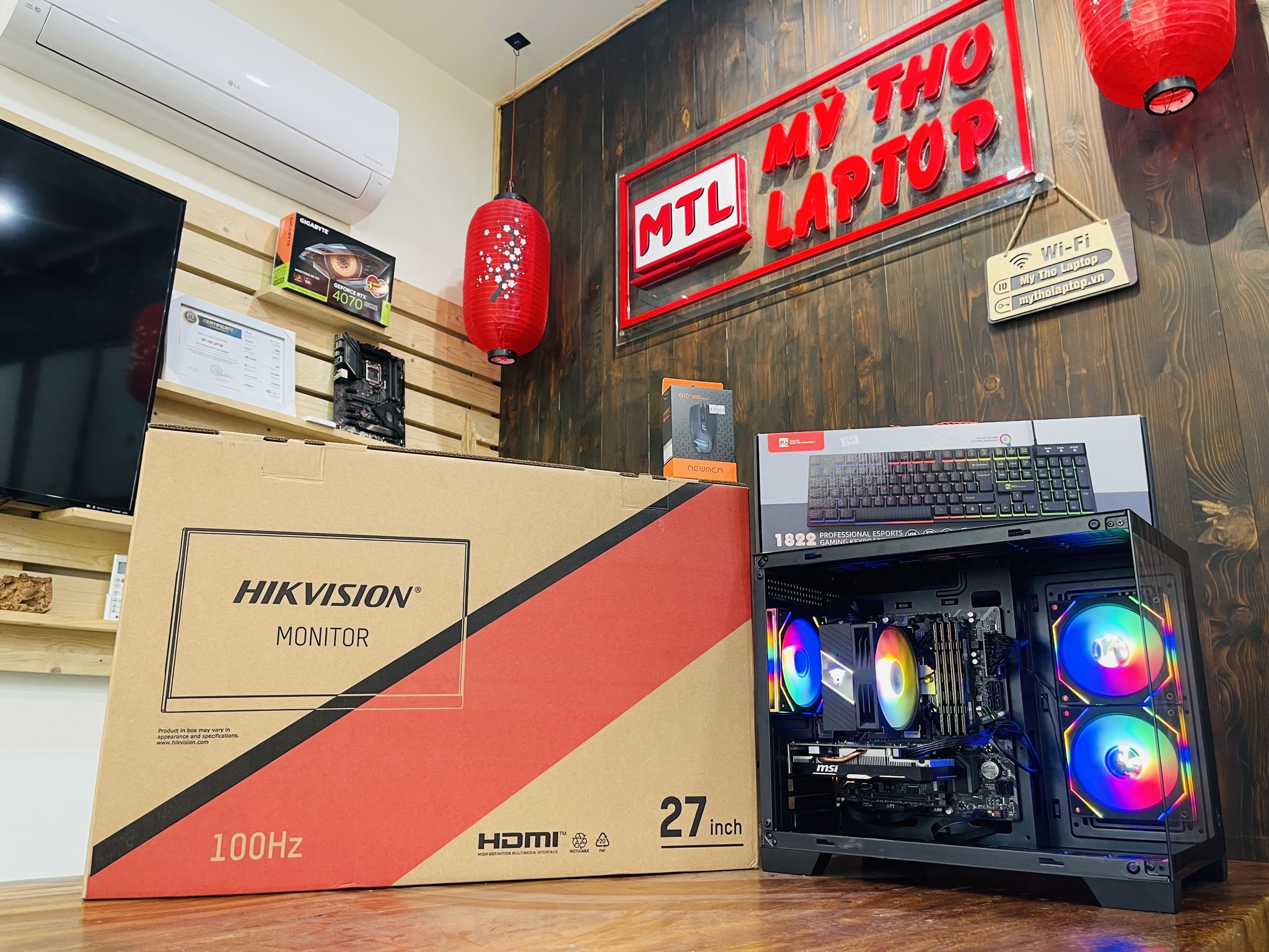 Full bộ Gaming | Intel Core i5 9400F | Ram 16GB | SSD 256GB | Nvidia GTX 1650 4 GB | Màn hình 27 inch | Chuột phím