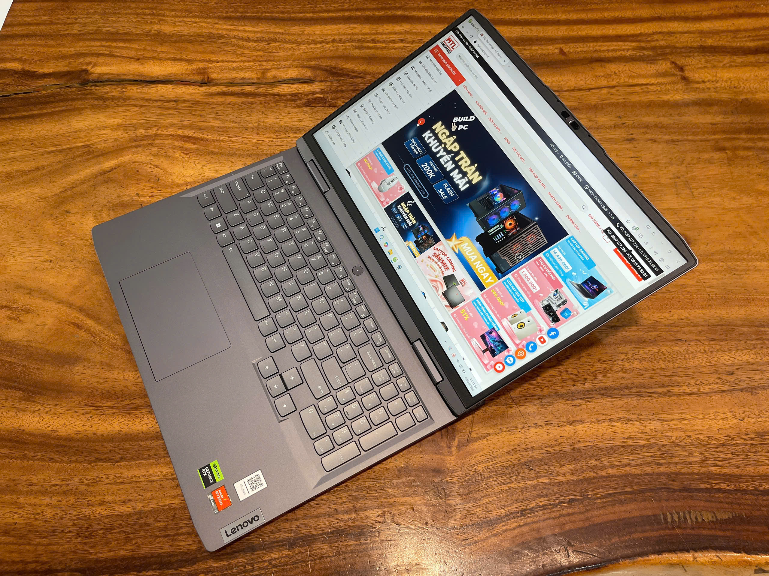 Lenovo LOQ 16APH8 | AMD Ryzen 5 7640HS | Ram 16 GB | SSD 512 GB | Nvidia RTX 4050 6 GB | 16 FHD+ 144Hz - Ảnh 4