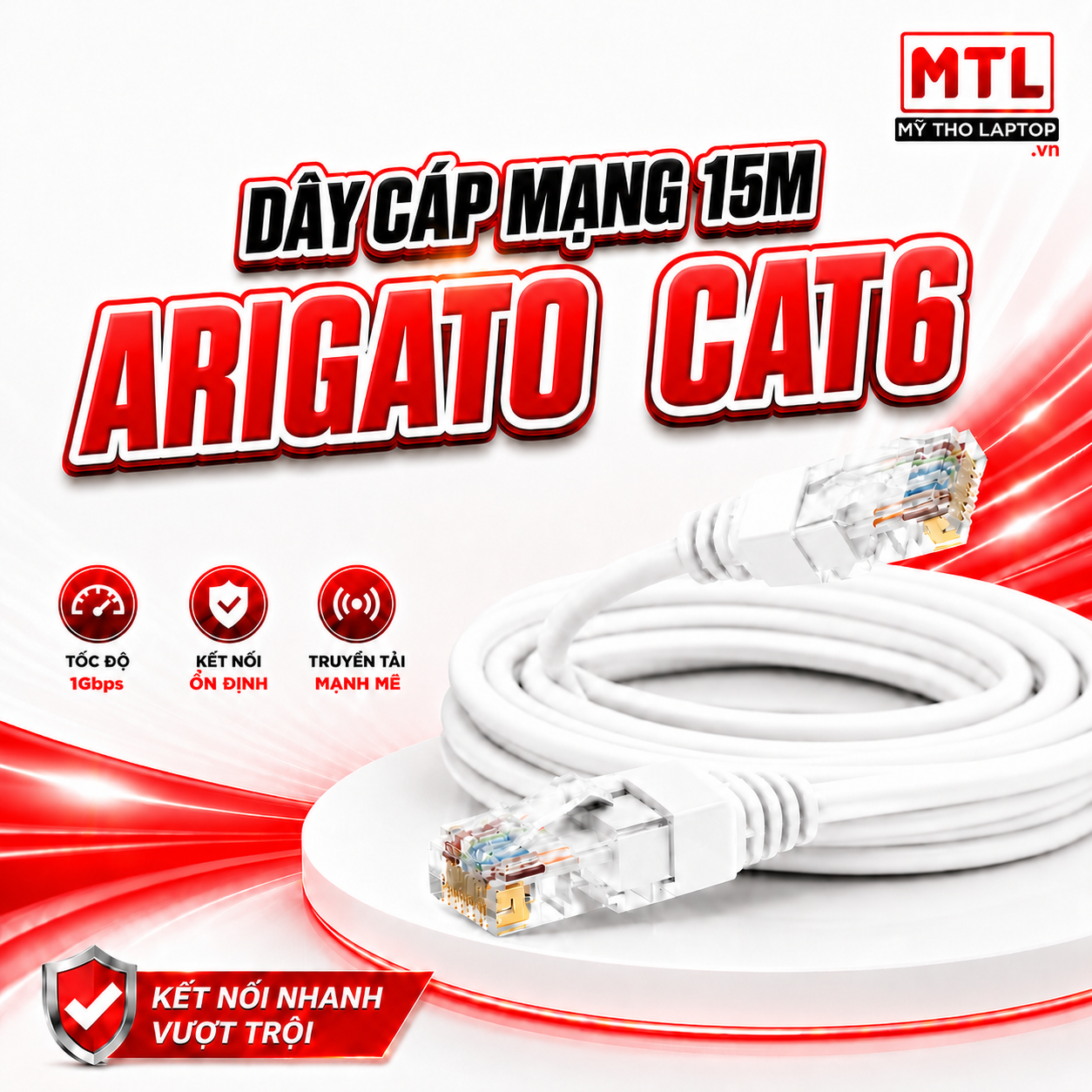 Dây mạng 15m Arigato CAT 6