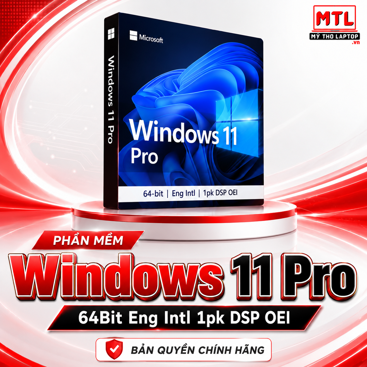 Phần mềm Windows 11 Pro 64Bit Eng Intl 1pk DSP OEI