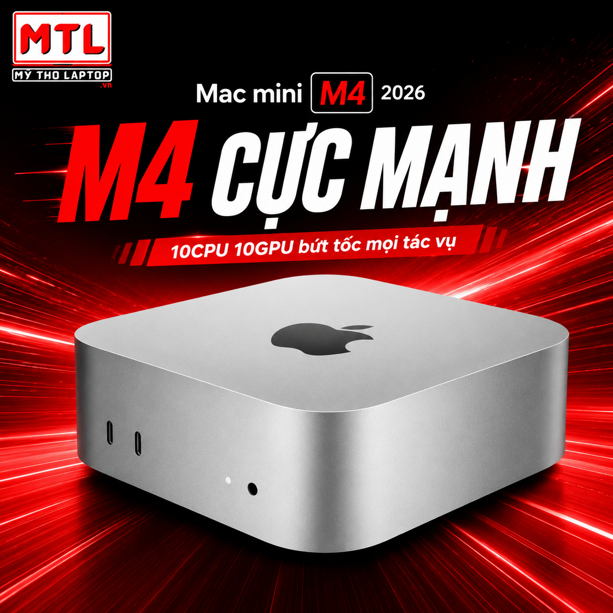 Alternative view of [LikeNew Fullbox] Mac Mini M4 2026 | Ram 16GB | SSD 512GB (10CPU 10GPU)
