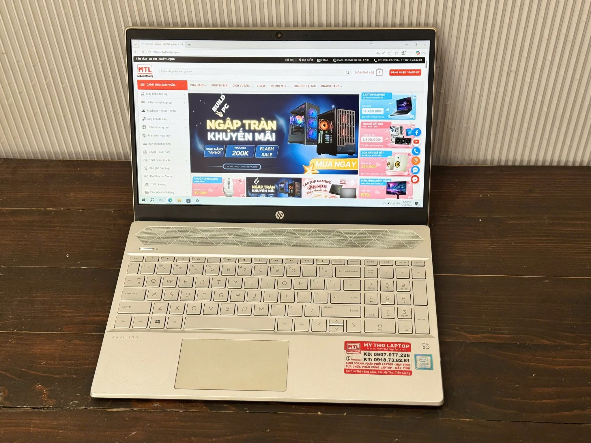 HP Pavilion 15-cs1009Tu | Core i5 8250U | Ram 8GB | SSD 256GB | 15.6 FHD - Ảnh 7