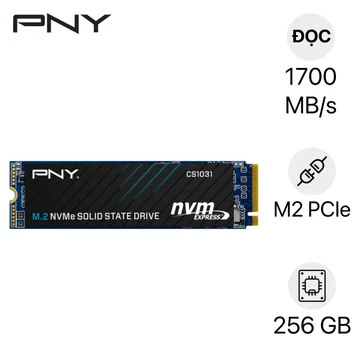 Alternative view of SSD NVMe 256GB PNY CS1031 NVMe PCIe Gen3 x4