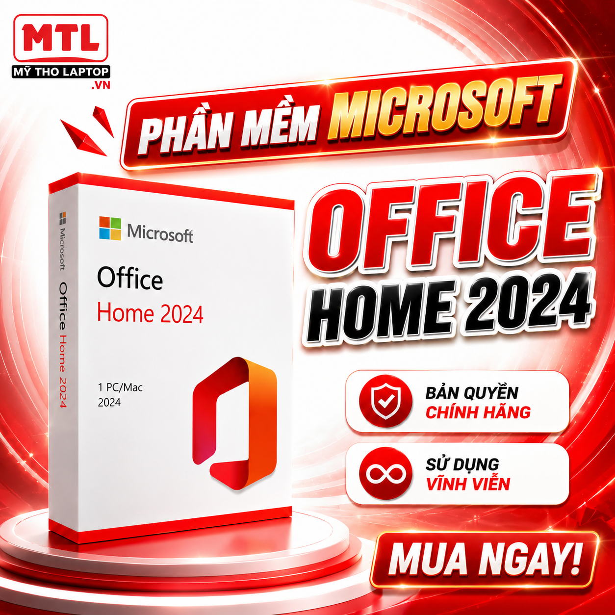 Phần Mềm Office Home 2024 English Apac Em Medialess - Dùng Vĩnh Viễn