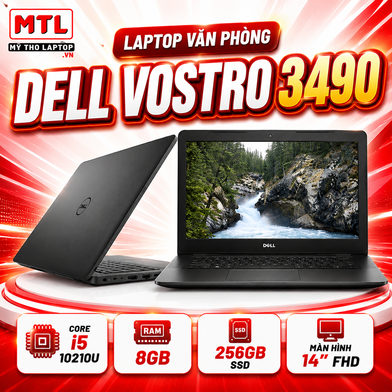 Dell Vostro 3490 | Core i5 10210U | Ram 8GB | SSD 256GB | 14 FHD