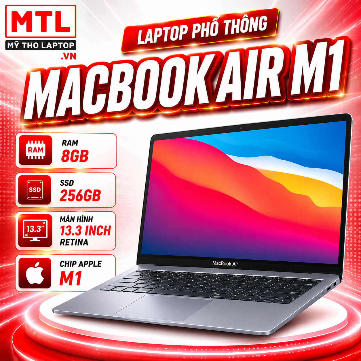 Macbook Air M1 Gray | 8GB | 256GB | 13.3 Restina