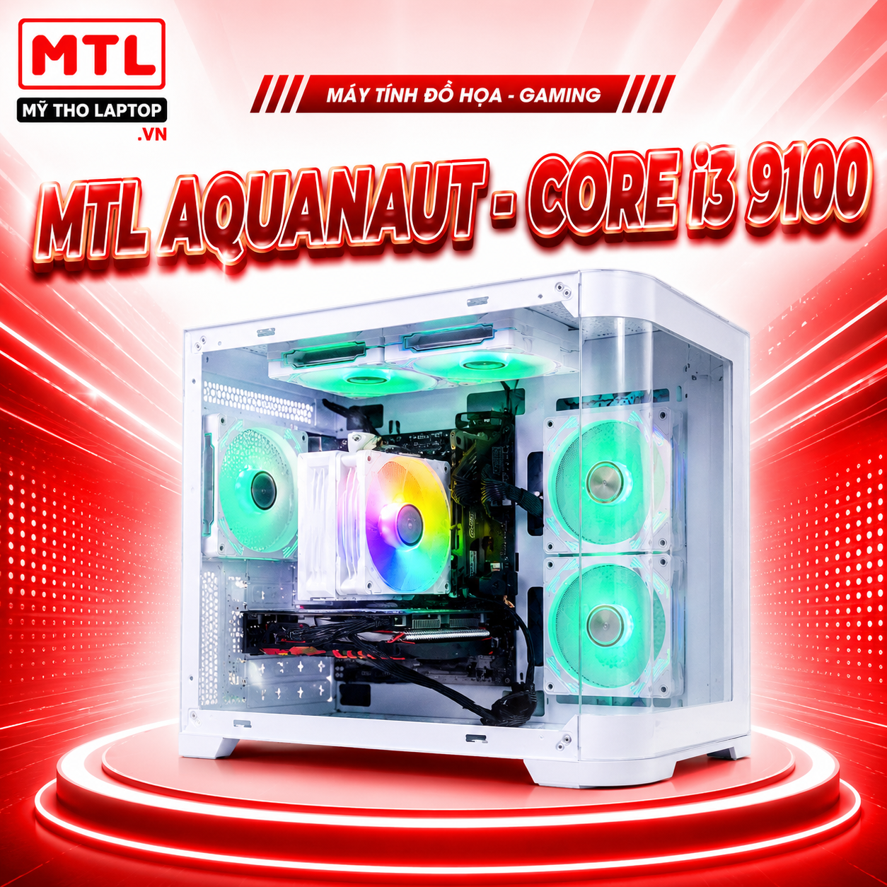 MTL Aquanaut | Core i3 9100 | Ram 16GB | SSD 256GB | NVIDIA GeForce GTX 1050