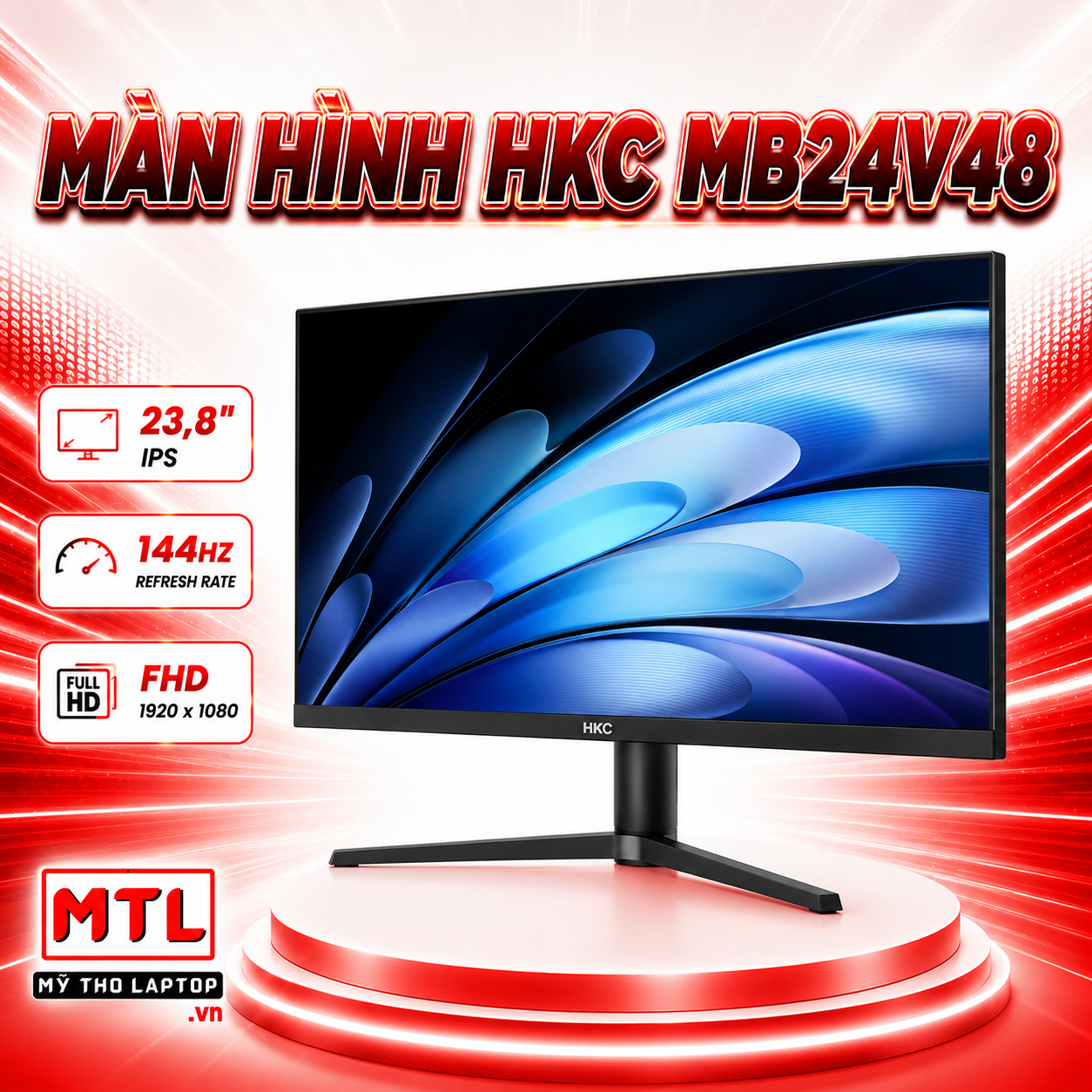 MÀN HÌNH VĂN PHÒNG HKC MB24V48 23,8" IPS 144HZ