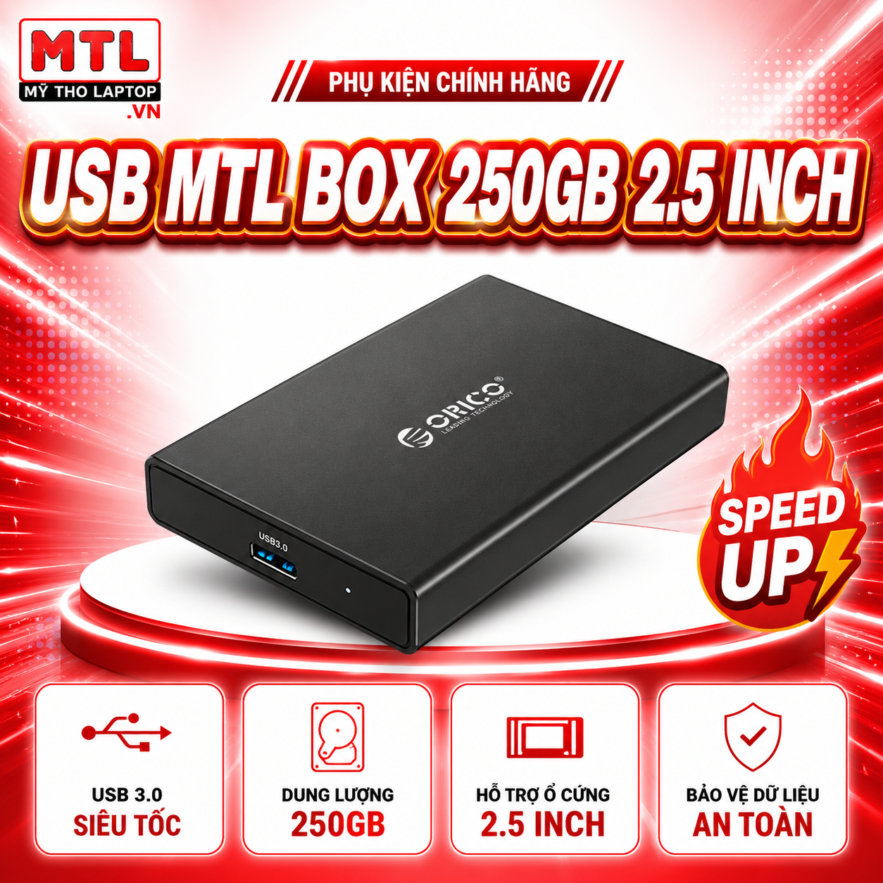 USB MTL Box 250GB 2.5 inch