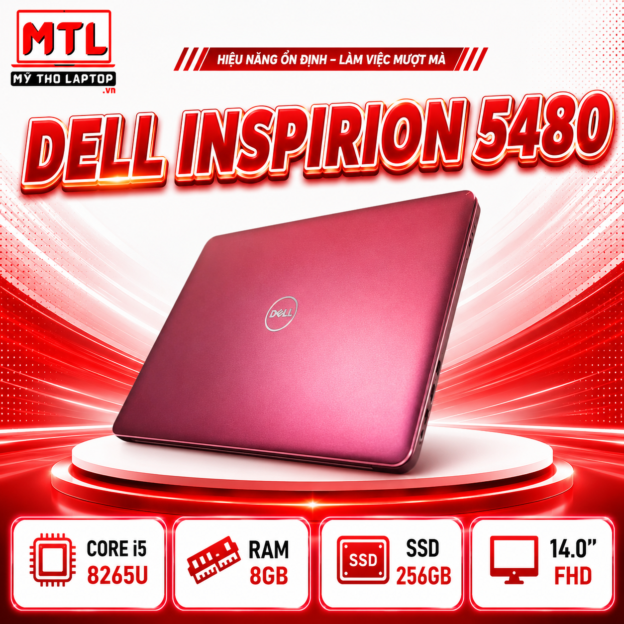 Dell Inspirion 5480 | Core i5 8265U | Ram 8GB | SSD 256GB | 14 FHD