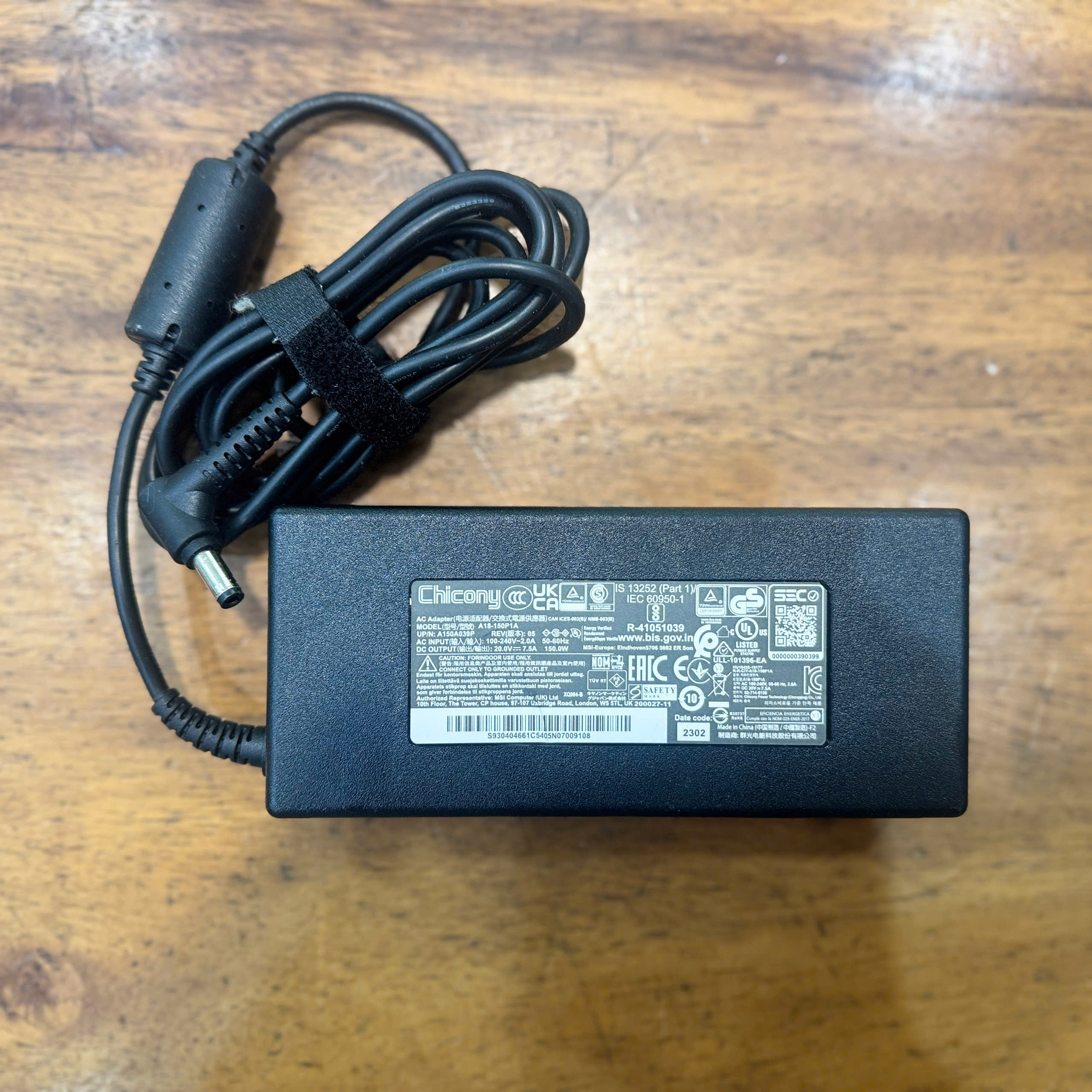 Sạc Chicony 150W 20V 7.5A dành cho ASUS - MSI