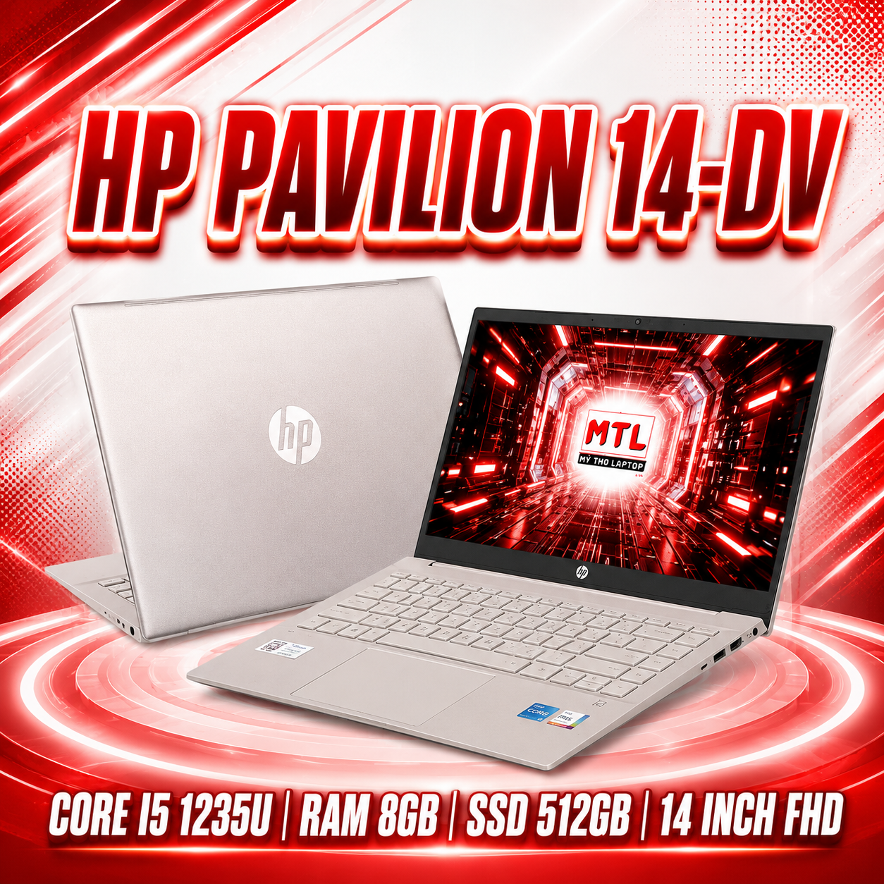 HP Pavilion 14-dv2074TU | Core i5 1235U | Ram 8GB | SSD 512GB | 14 inch FHD