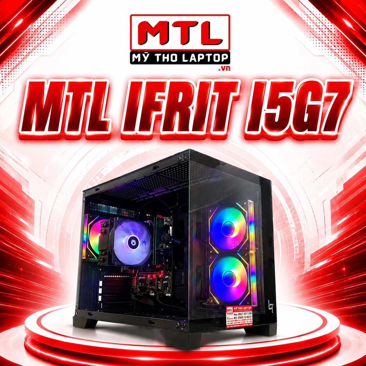 MTL IFRIT I5G7 | Core i5 7400 | Ram 8GB | SSD 512GB | 550W
