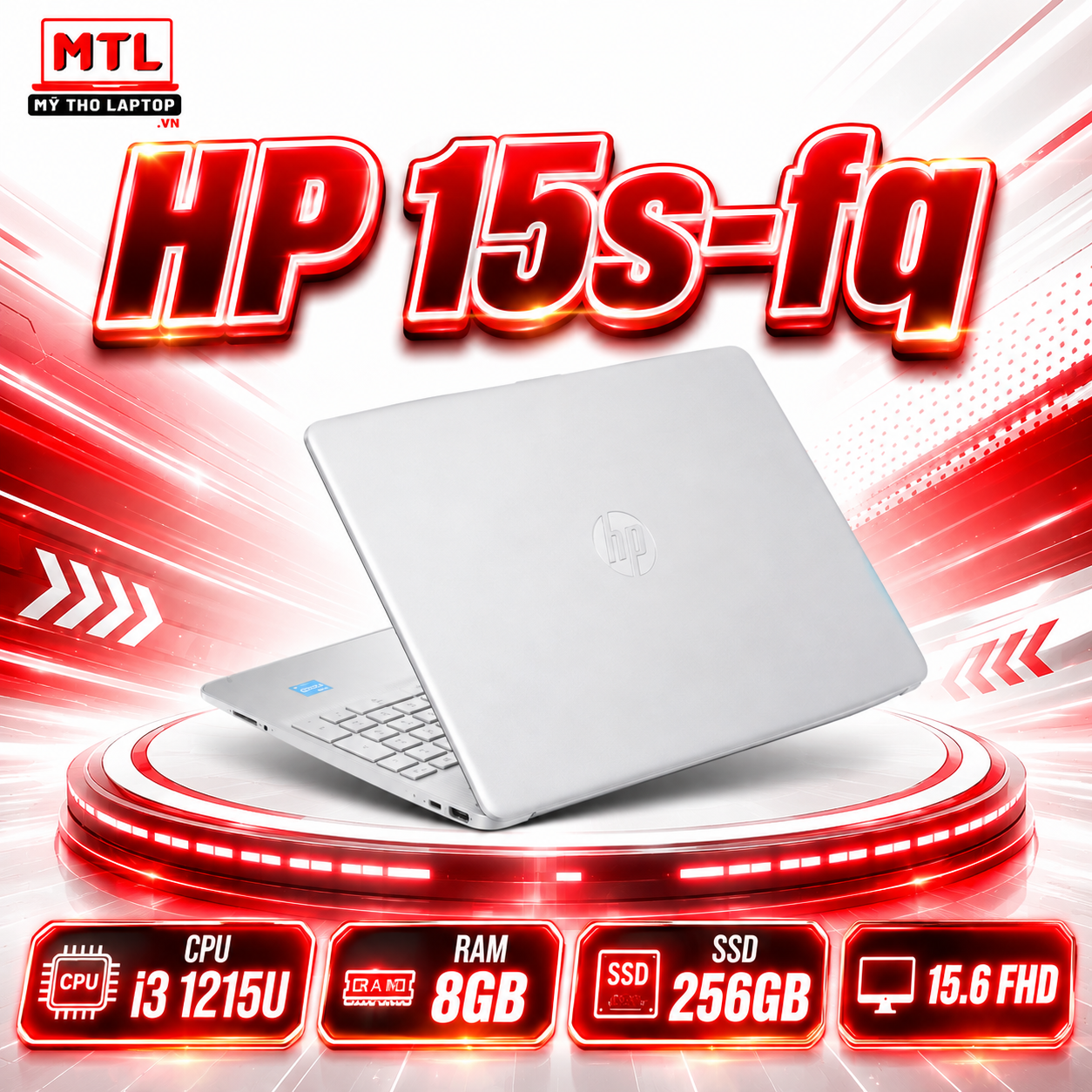 HP 15s-fq5229TU | Core i3 1215U | Ram 8GB | SSD 256GB | 15.6 FHD