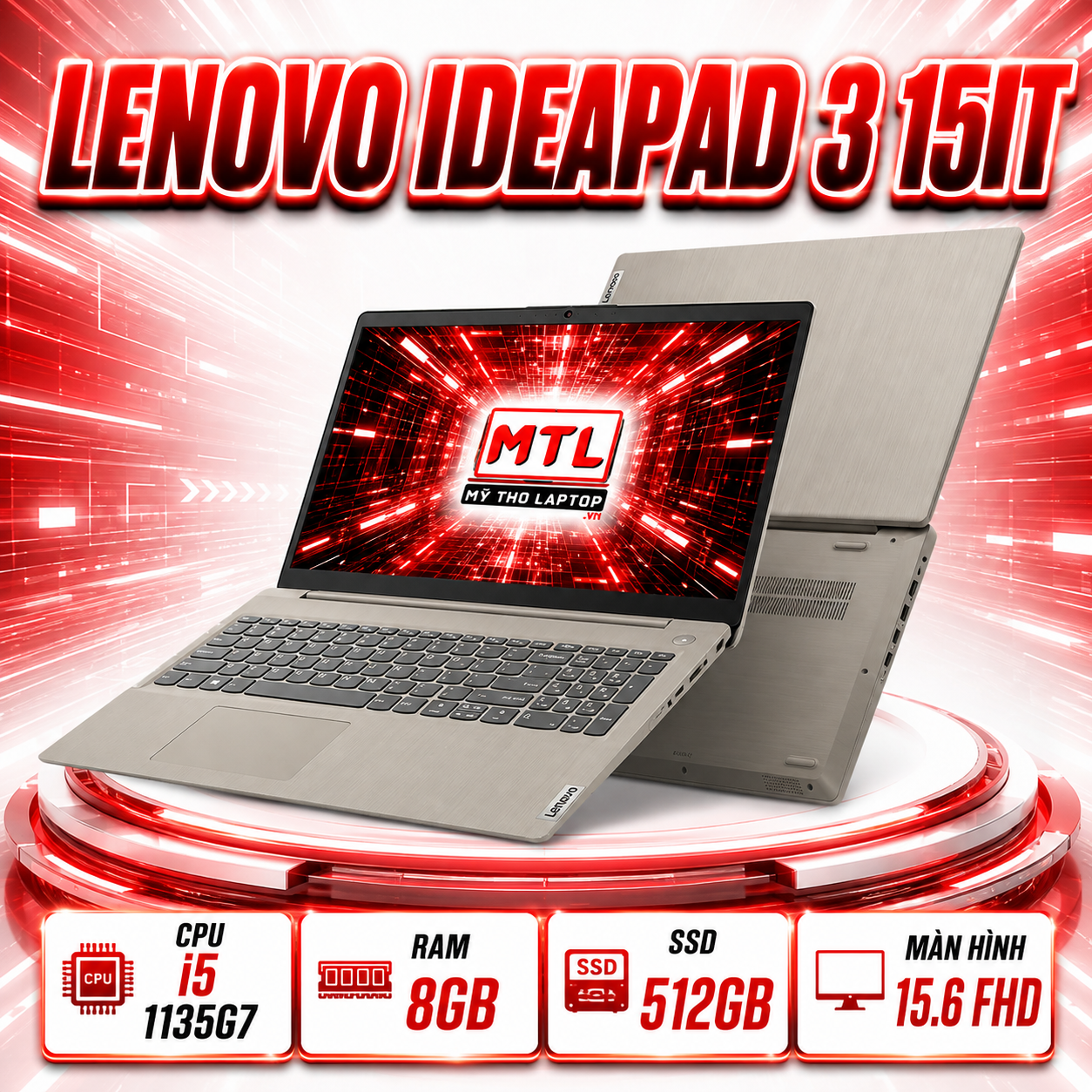 Lenovo Ideapad 3 15ITL6 | Core i5 1135G7 | Ram 8GB | SSD 512 GB | 15.6 FHD