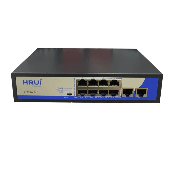 Switch POE 8 cổng 10/100/1000M HRUI HR902-AF-82N